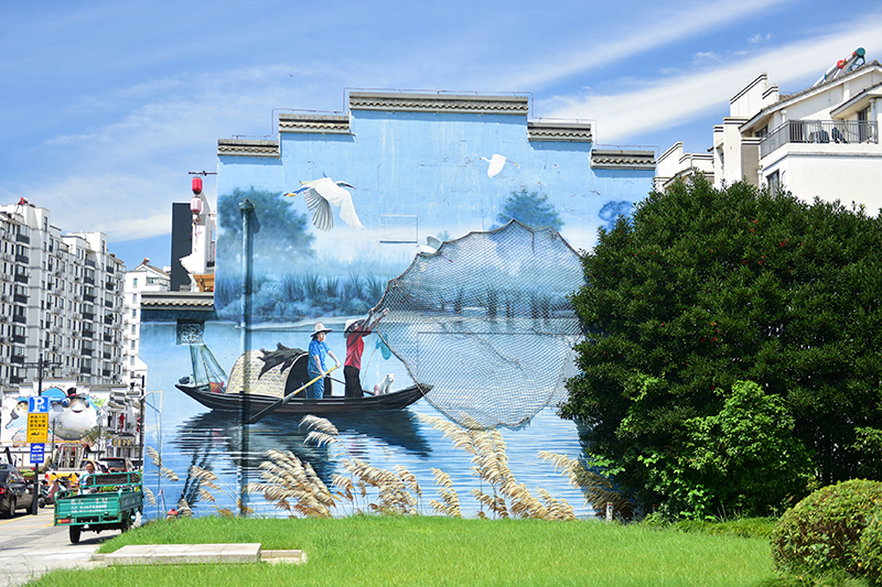 2020年8月2日拍攝的江蘇省張家港市永聯(lián)村。