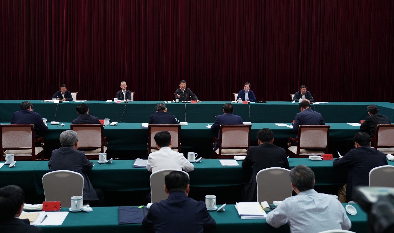 2019年5月20日至22日，中共中央總書記、國家主席、中央軍委主席習(xí)近平在江西考察，主持召開推動中部地區(qū)崛起工作座談會并發(fā)表重要講話。新華社記者 謝環(huán)馳 攝 